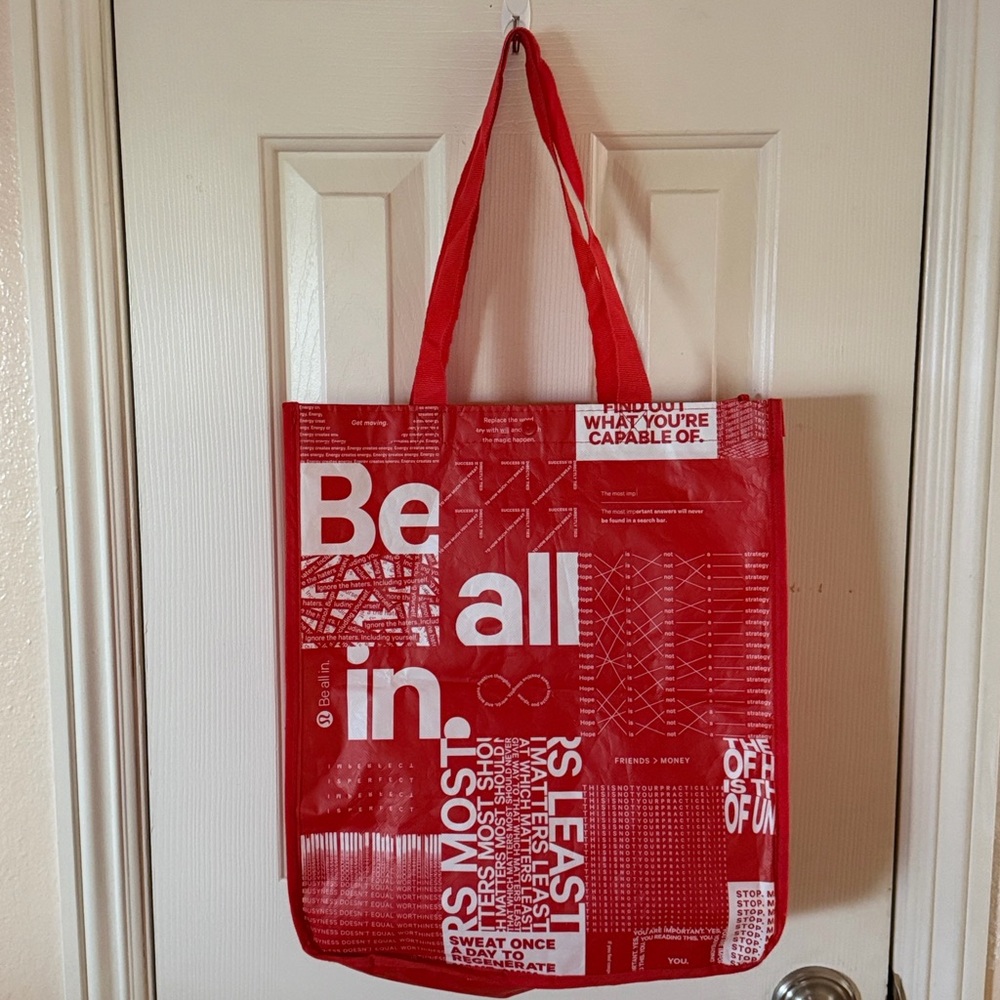 🛍️ LULULEMON SHOPPING BAG 🛍️ NWOT 🛍️ - Picture 9 of 12